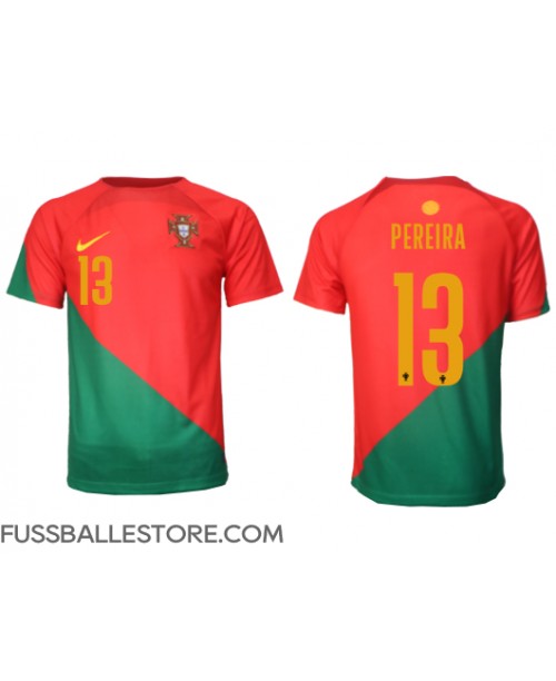 Günstige Portugal Danilo Pereira #13 Heimtrikot WM 2022 Kurzarm